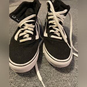 Vans Black and White High-Top Sneakers